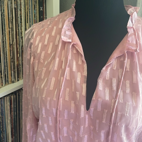 Pink Ruffle Dress, L - Picture 2 of 5